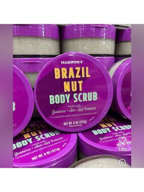 Trader Joe’s Brazil Nut Body Scrub 8oz – New and Sealed
